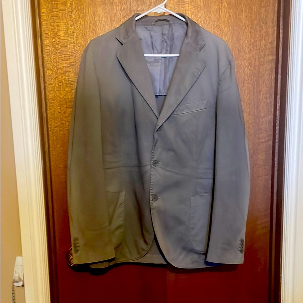 Iceberg Men’s Gray Button-Front Suit Jacket – Made in Italy | Size Large